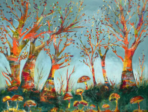 Mushrooms the after Life 80x60cm